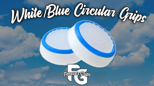 White/Blue Circular Grips